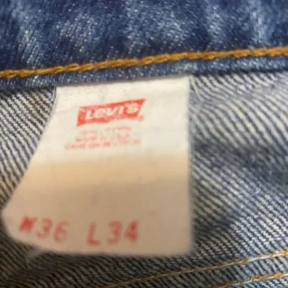 Levi's  517 Vintage (1994) Slim Fit distressed jeans, size 36/34 - Picture 4 of 10